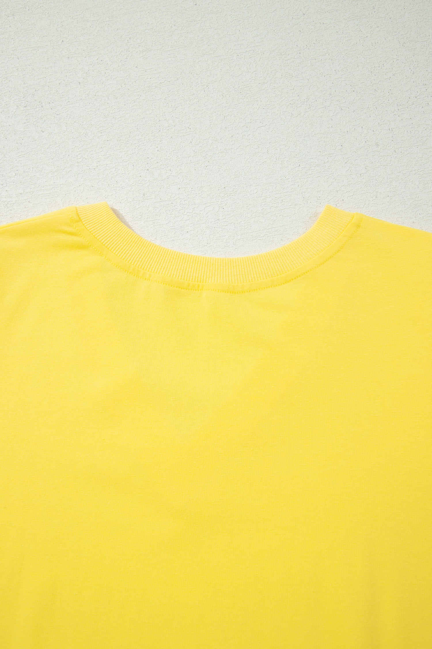 Bonbon Solid Color V Neck Short Puff Sleeve Blouse