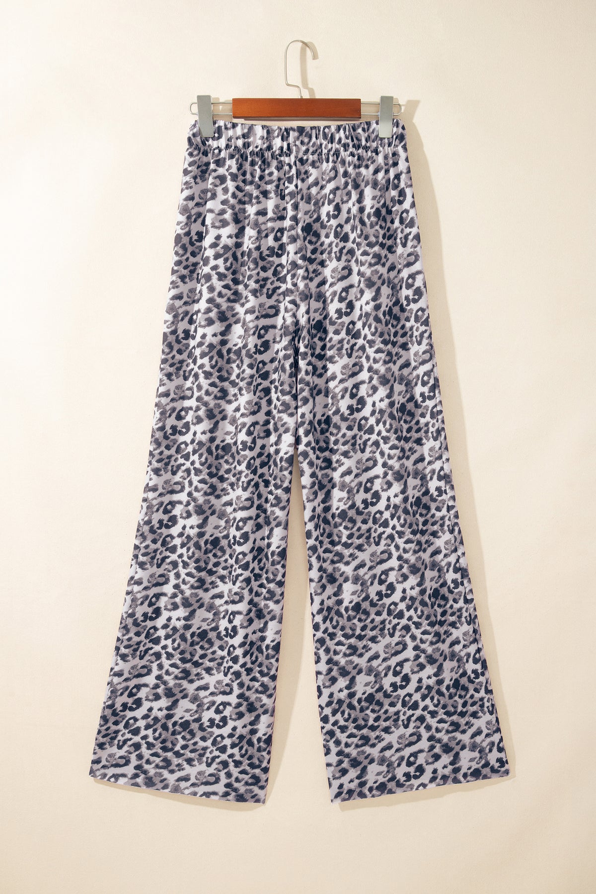 Multicolour Leopard Print Wide Leg Full Length Pants